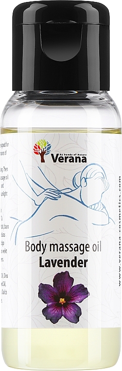 Масажна олія для тіла "Lavender" - Verana Body Massage Oil — фото N1