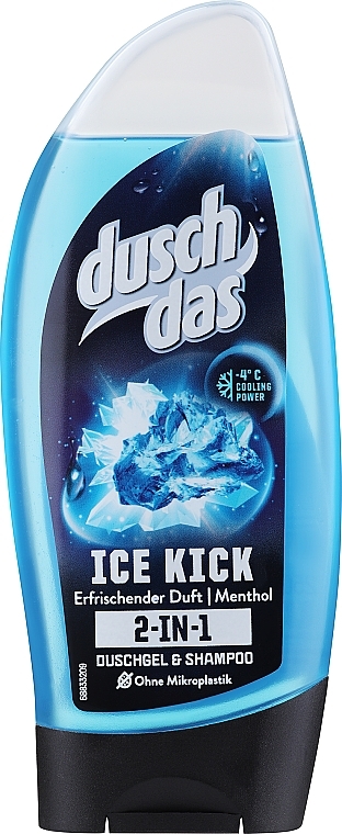 Гель для душу "Крижаний удар" - Dusch Das Ice Kick — фото N1