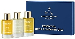 Парфумерія, косметика Набір - Aromatherapy Associates Essentials Bath & Shower Oil (sh/bath/oil/3x9ml)