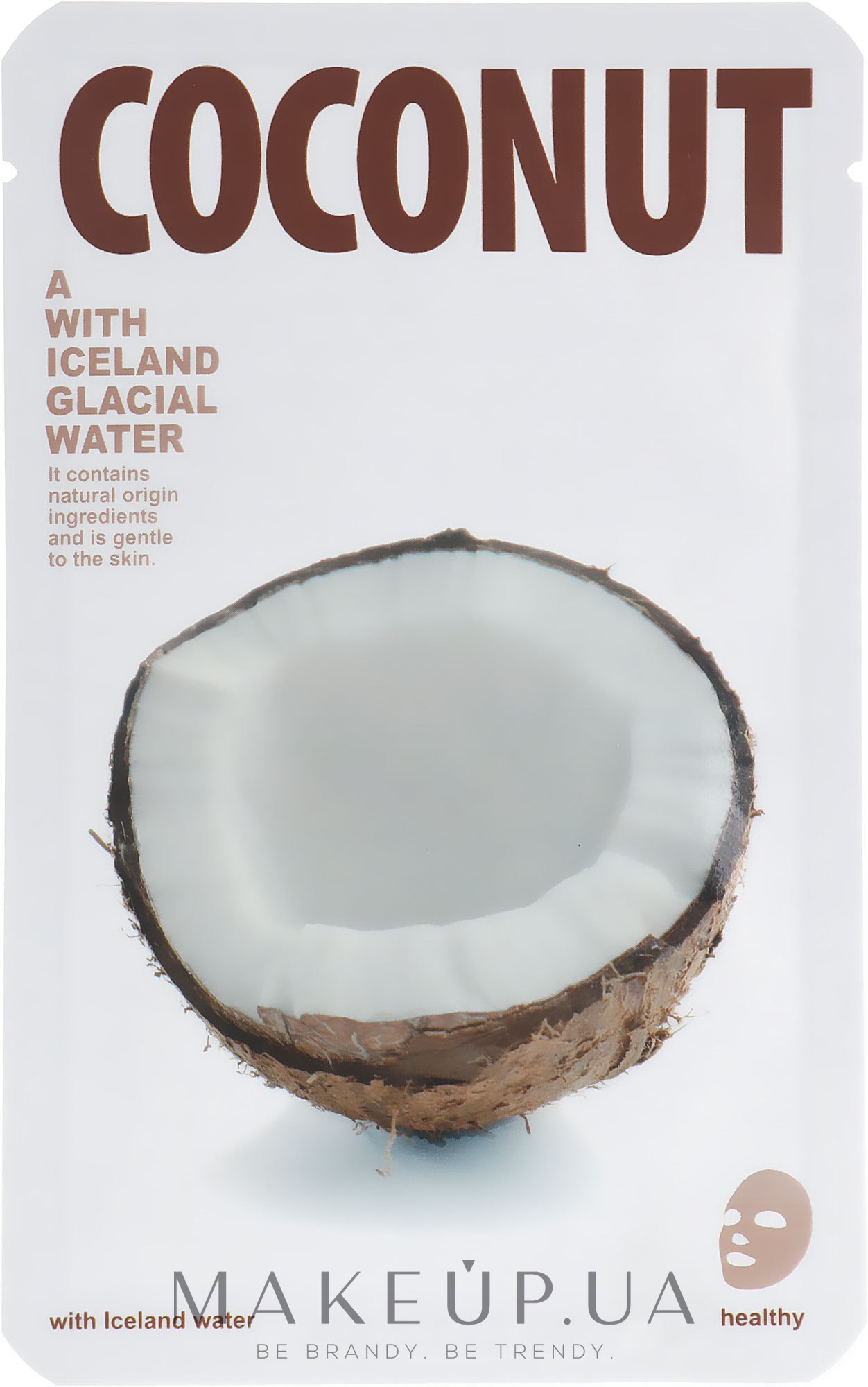 Тканинна маска для сяйва шкіри обличчя "Кокос" - The Iceland Coconut Mask — фото 20g