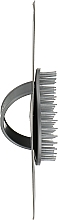 Щётка мужская для шампунирования, серебро - Comair Denman D6 — фото N2