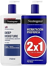 Набір - Neutrogena Deep Moisturising Body Lotion (b/lot/2x750ml) — фото N1