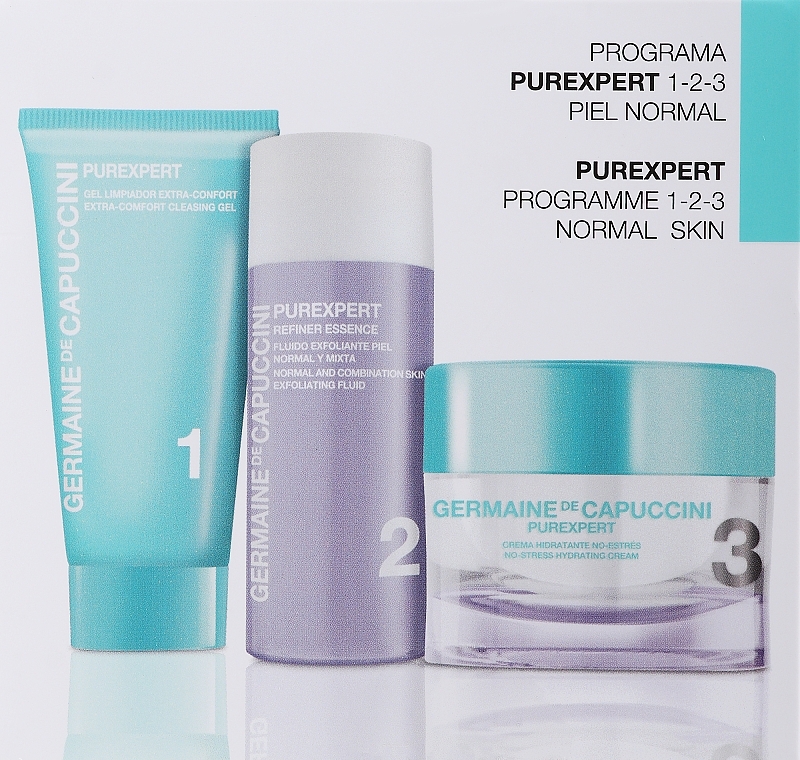 Набор - Germaine de Capuccini Purexpert Normal Skin 1-2-3 (cr/50ml + gel/30ml + fluid/50ml) — фото N1