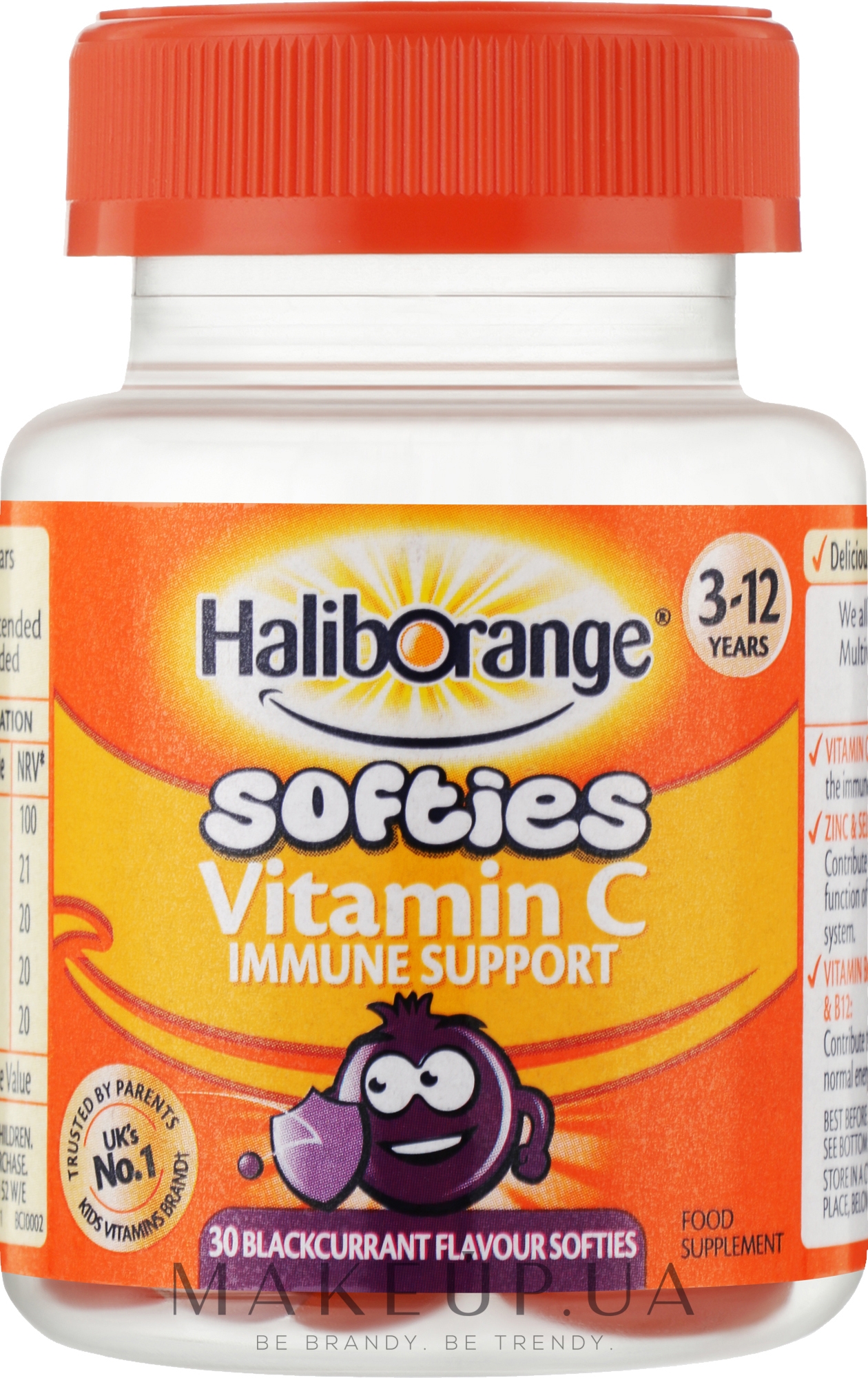 Пищевая добавка для детей "Мультивитамины и Витамин C", желейки, смородина - Haliborange Kids Multi Vitamin C Softies — фото 30шт
