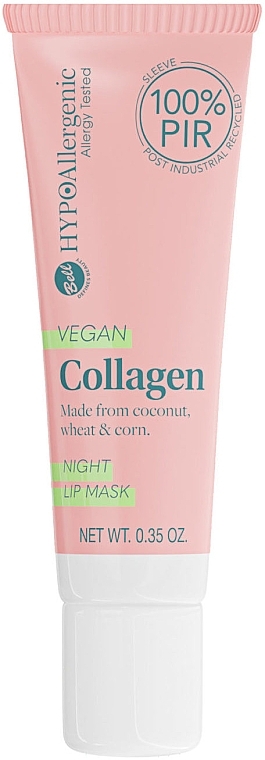 Інтенсивно регенерувальна нічна маска для губ - Bell Hypoallergenic Vegan Collagen Night Lip Mask — фото N1