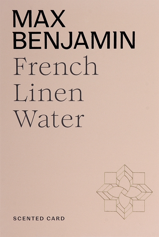 Ароматическое саше - Max Benjamin Scented Card French Linen Water — фото N1