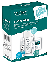 Парфумерія, косметика Набір у подорож - Vichy Slow Age (micel/water/100ml + gel/10ml + fluid/3ml + cr/mask/2ml)