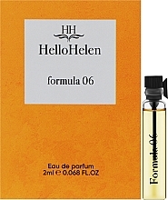 Духи, Парфюмерия, косметика HelloHelen Formula 06 - Парфюмированная вода (пробник)