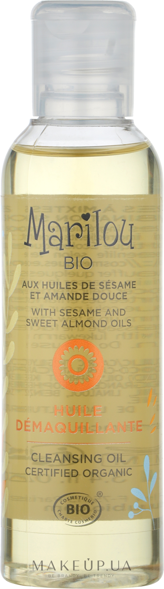 Очищающее масло с кунжутным маслом и органическим маслом сладкого миндаля - Marilou Bio Cleansing Oil  — фото 100ml