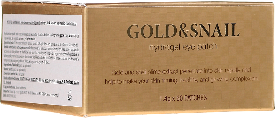 Гидрогелевые патчи для глаз с золотом и улиткой - Petitfee & Koelf Gold & Snail Hydrogel Eye Patch — фото N4