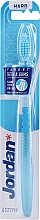 Парфумерія, косметика Зубна щітка жорстка Target, блакитна, зигзаг - Jordan Target Teeth & Gums Hard