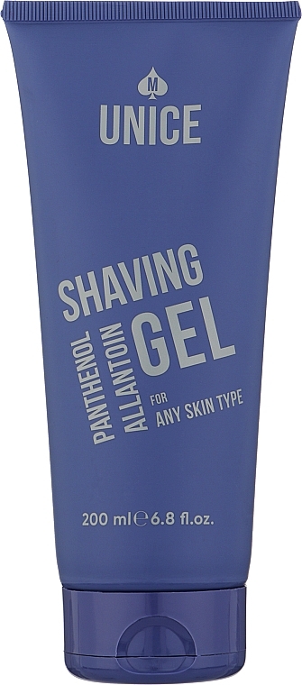Гель для гоління з пантенолом - Unice Men Shaving Gel