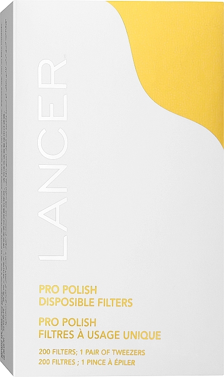 Набор "Одноразовые фильтры и пинцет" - Lancer Pro Polish Disposable Filters & Tweezer Set — фото N1