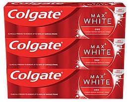 Парфумерія, косметика Набір - Colgate Max White One (toothpaste/3x75ml)