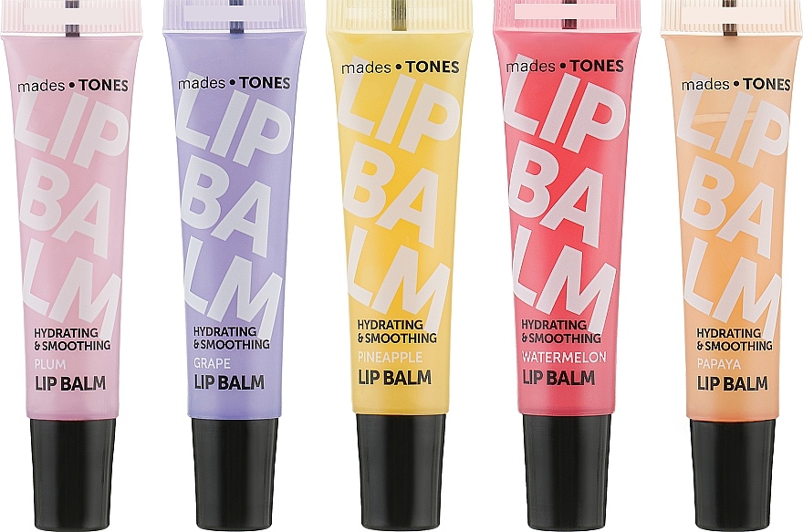 Набір бальзамів для губ - Mades Cosmetics Tones Lip Balm quintet (5 x balm/15ml) — фото N2