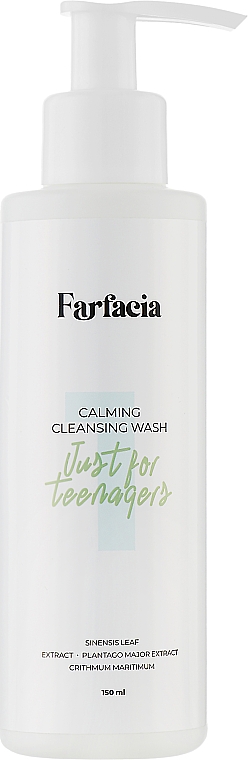 Гель для вмивання для нормальної та чутливої шкіри - Farfacia Just For Teenagers Calming Cleansing Wash