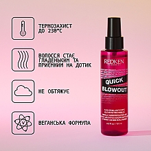 Экспресс-праймер, спрей для быстрой сушки волос феном и защите при термоукладке - Redken Quick Blowout — фото N3