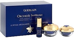 Духи, Парфюмерия, косметика Набор - Guerlain Orchidee Imperiale Ritual Discovery Set (eye/cr/15ml + cr/7ml + ser/5ml)