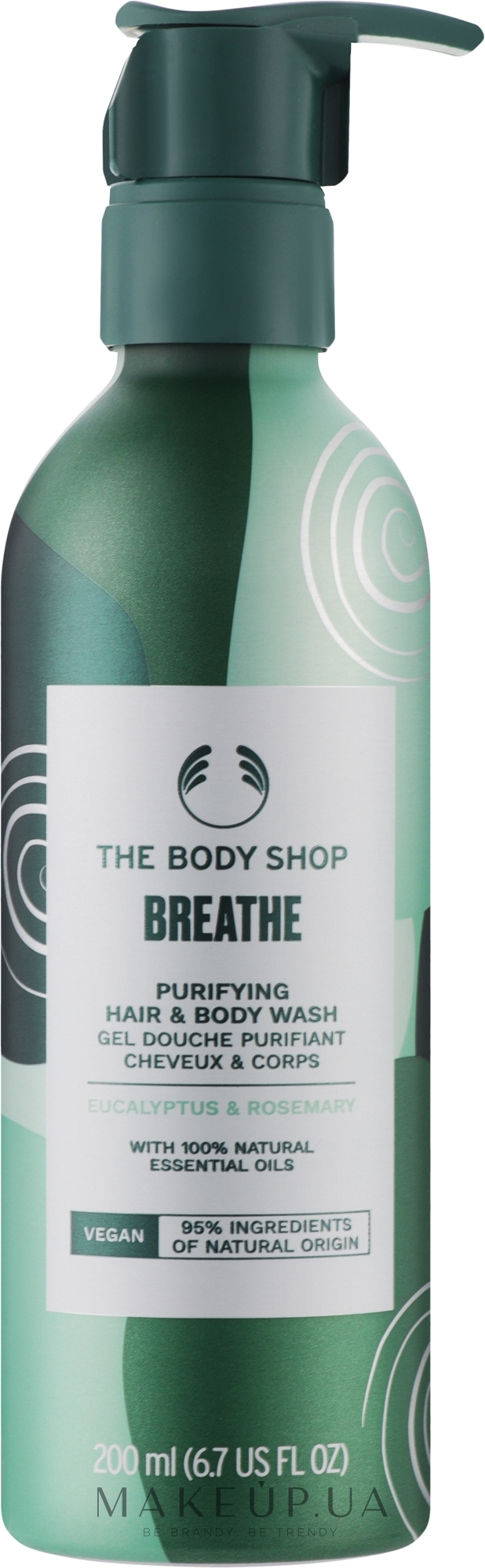 Шампунь-гель для душа "Эвкалипт и розмарин. Свободное дыхание" - The Body Shop Breathe Hair & Body Wash — фото 200ml