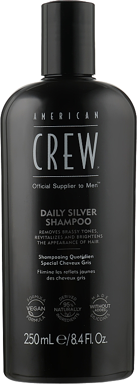 Шампунь для сивого волосся - American Crew Daily Silver Shampoo — фото N1