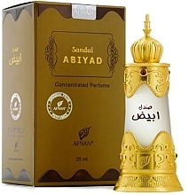 Afnan Perfumes Sandal Abiyad - Парфумована олія — фото N2