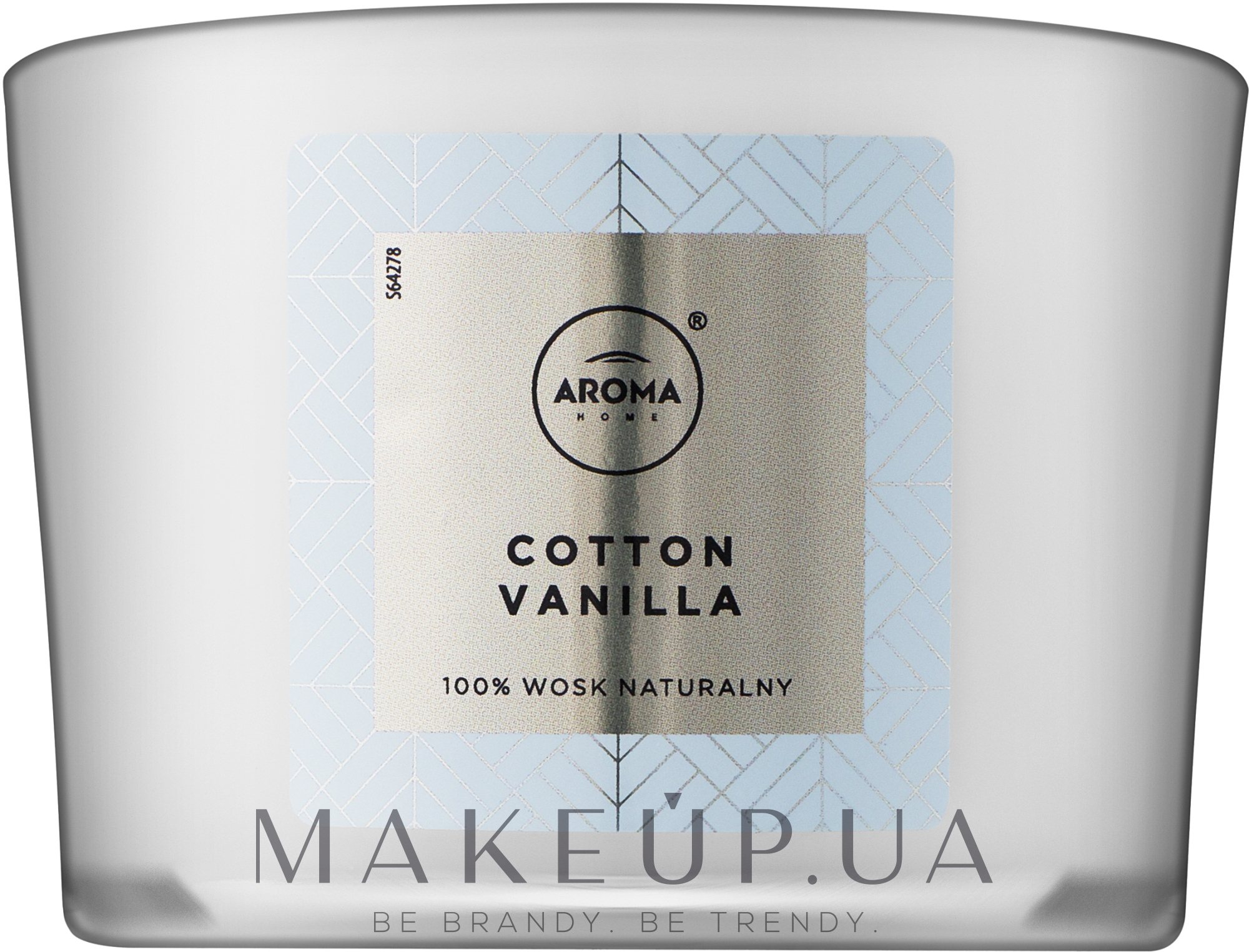 Aroma Home Elegance Cotton Vanilla - Ароматична свічка — фото 115g