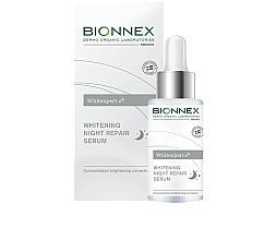 Парфумерія, косметика Нічна сироватка для обличчя - Bionnex Whitexpert Whitening Concentrated Serum