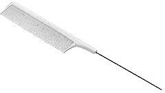 Гребінь для волосся, 7261B - Acca Kappa White Pin Tail Comb — фото N1