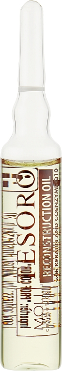 Ампули для реконструкції волосся - Moli Tesoro Reconstruction Oil