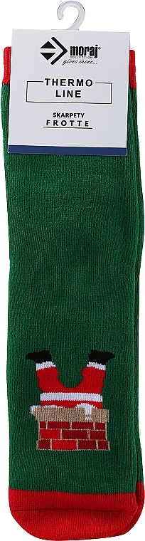 Длинные женские зимние носки, зеленые - Moraj — фото N1