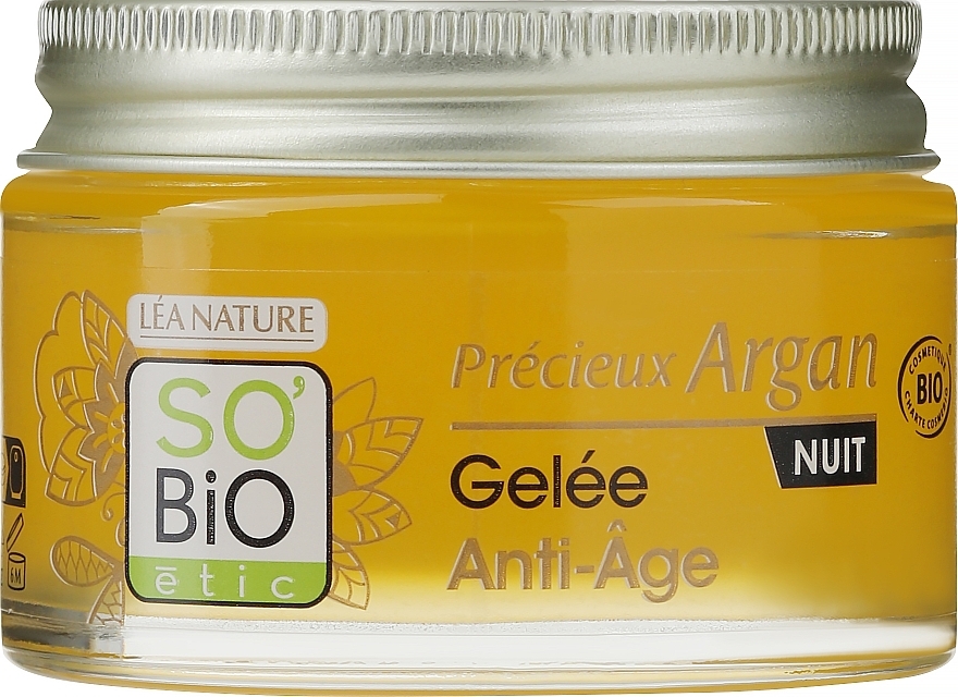 Ночной гель-масло для лица - So'Bio Etic Precieux Argan Anti-Aging Night Gel — фото N3