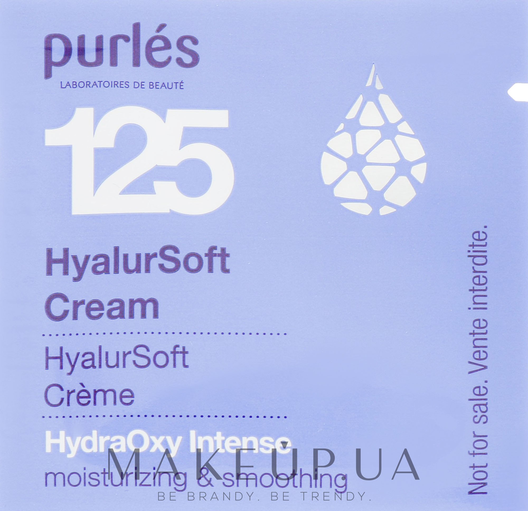 Гиалуроновый крем увлажняющий - Purles 125 HydraOxy Intense HyalurSoft Cream (пробник) — фото 1ml