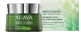Минеральный ночной крем для лица - Ahava Mineral Radiance Overnight De-Stressing Cream — фото N2