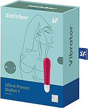 Мини-вибратор, красный - Satisfyer Ultra Power Bullet 1 Red Vibrator — фото N2