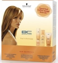 Парфумерія, косметика Набір - Schwarzkopf Professional Bonacure Sun Guardian Travel Pack (shm/100ml + cond/100ml + mask/100ml)