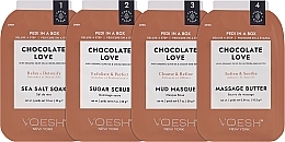 Набор для педикюра "Шоколадная любовь" - Voesh Deluxe Pedicure Chocolate Love Pedi In A Box 4 in 1 — фото N2