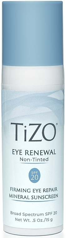 Крем для догляду за шкірою навколо очей без відтінку - TiZO Eye Renewal Sunscreen SPF 20 — фото N1