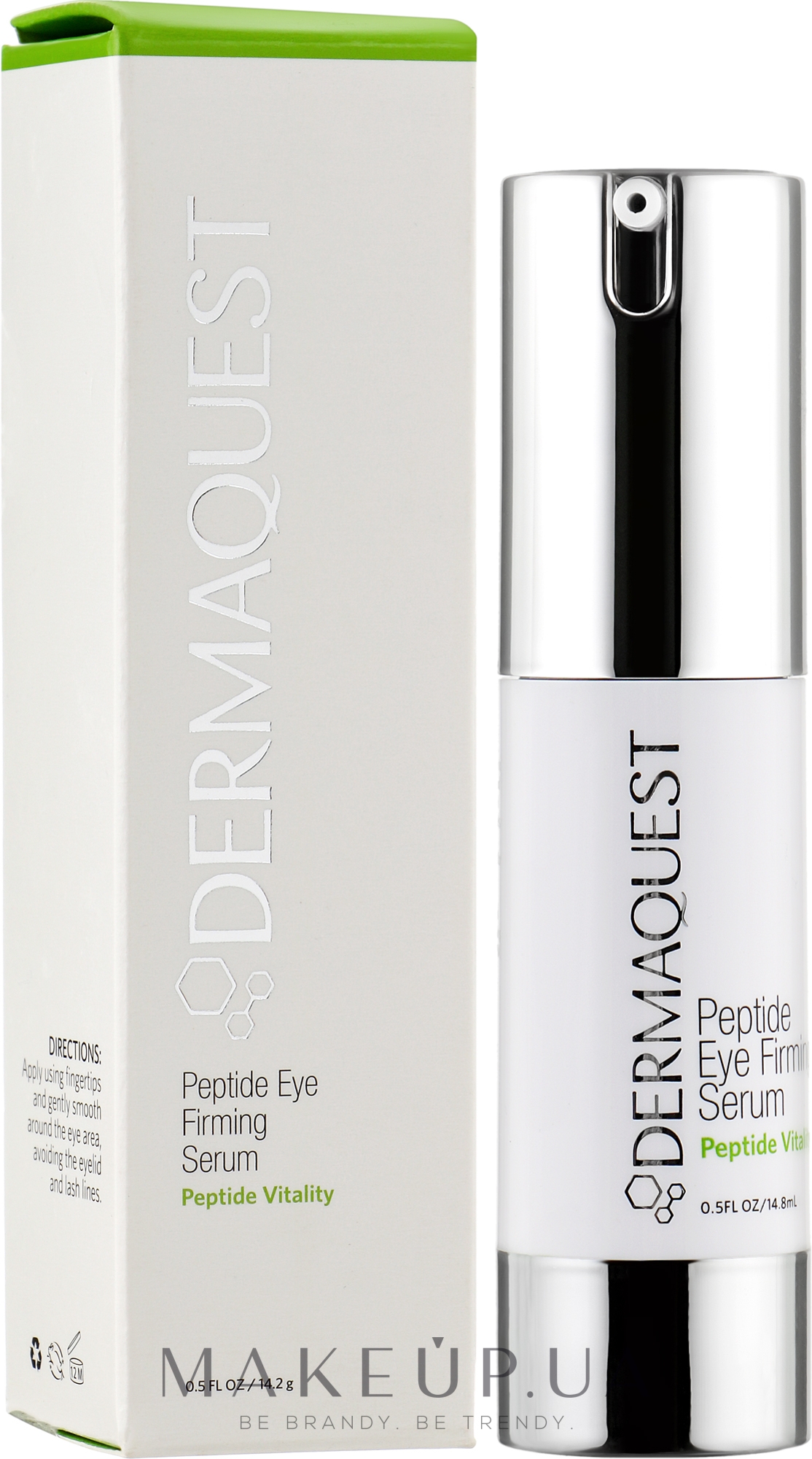 Пептидний коректор мімічних зморщок навколо очей - Dermaquest Peptide Vitality Peptide Eye Firming Serum — фото 14.8ml