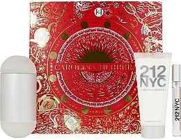 Парфумерія, косметика Carolina Herrera 212 NYC Gift Set - Набір (edt/100ml + edt/10ml + b/lot/75ml)
