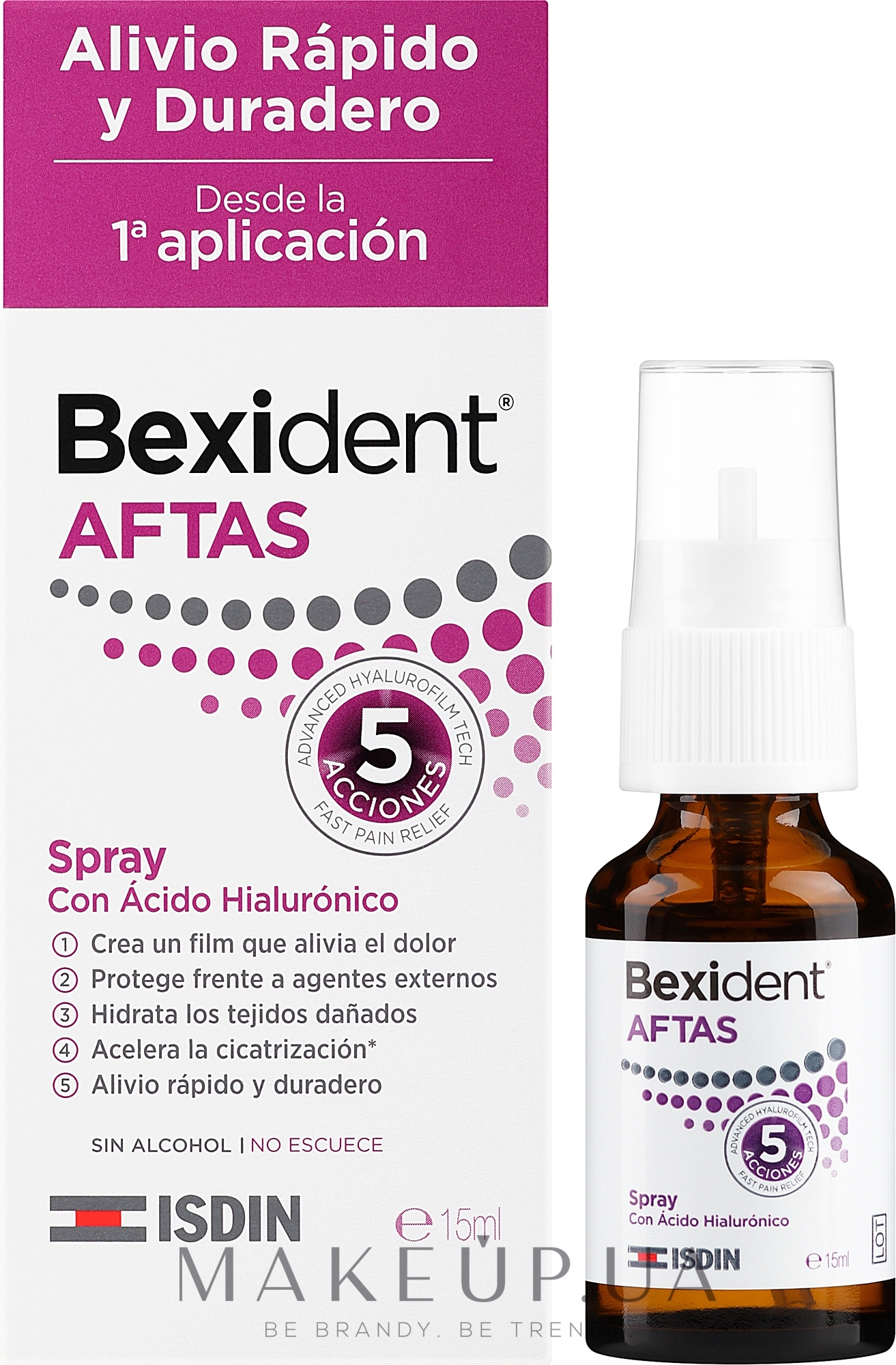 Защитный спрей для полости рта - Isdin Bexident AFTAS Spray — фото 15ml