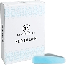 Набір силиконових бігуді, 1 розмір (L), 5 пар, блакитні, ліфтинг-ефект - My Lamination Silicone Lash — фото N1