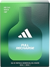 Adidas Vibes Full Recharge - Набор (edp/100ml + sh/gel/100ml) — фото N2