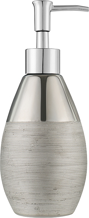 Дозатор для жидкого мыла, серый - Volver Wave Silver — фото N1