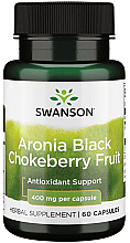 Харчова добавка "Чорноплідна горобина", 400 мг - Swanson Full Spectrum Aronia (Chokeberry) — фото N1