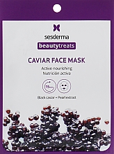 Питательная тканевая маска - SesDerma Laboratories Beauty Treats Caviar Face Mask — фото N1