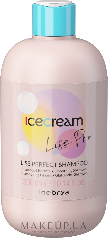 Шампунь для жорсткого і неслухняного волосся - Inebrya Ice Cream Liss-Pro Liss Perfect Shampoo — фото 300ml