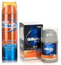 Парфумерія, косметика Набір -Gillette Fusion (balm/50ml + shavegel/200ml)