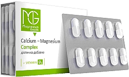Диетическая добавка "Минеральный комплекс магния, кальция и витамина D3", 30 капсул - Magnesium Goods  — фото N1