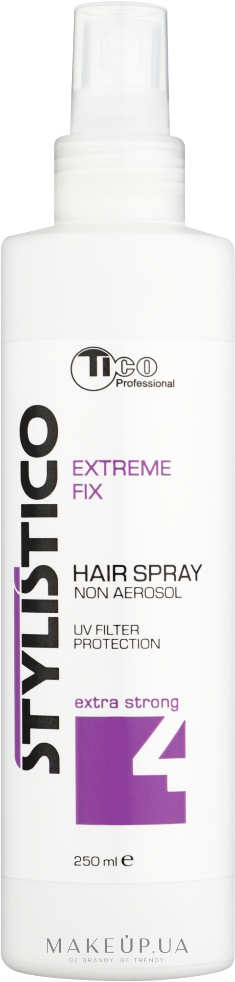 Рідкий лак для волосся екстрасильної фіксації - Tico Professional Stylistico Extreme Fix Hair Spray — фото 250ml