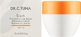 Сонцезахисний бальзам для губ - Farmasi Dr. C. Tuna Sunscreen Lip Balm SPF15 — фото N2
